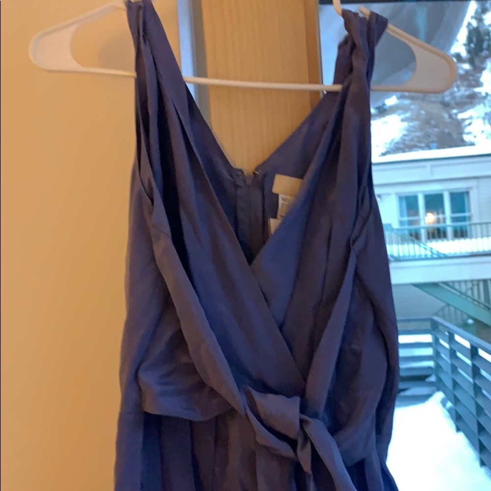 NWT H&M periwinkle silk dress